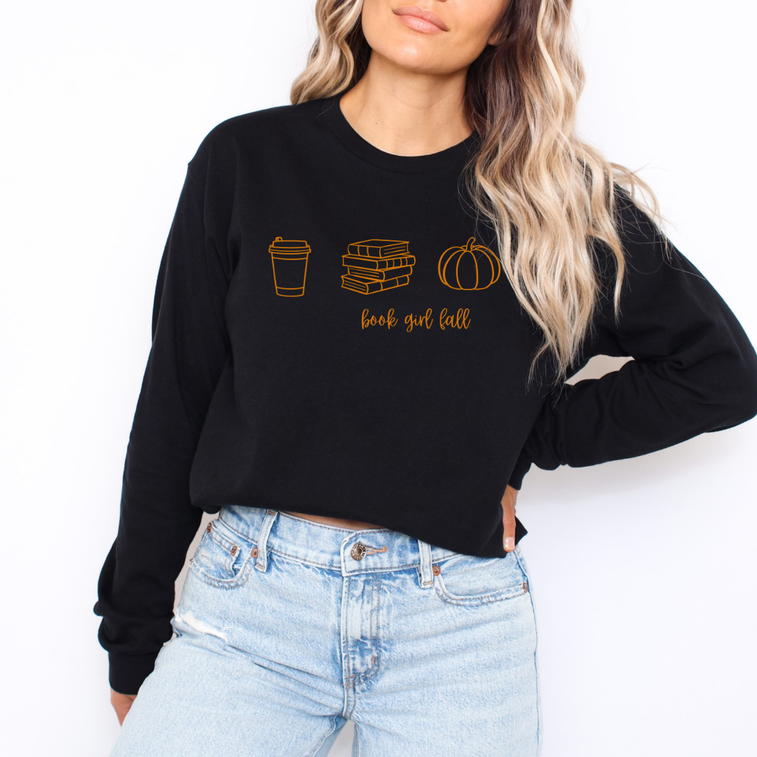 Book Girl Fall - Orange Edition Long Sleeve