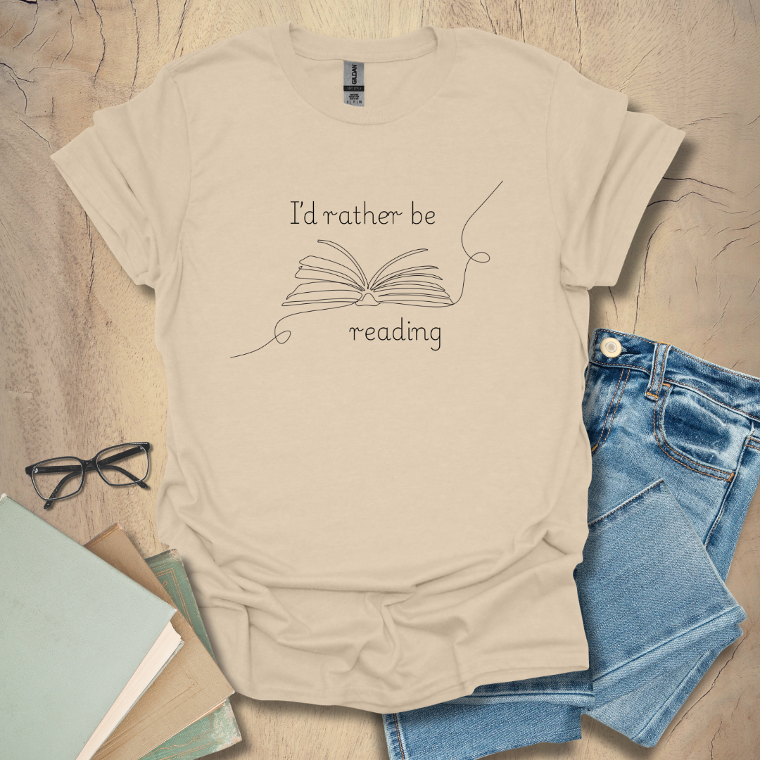 I'd Rather Be Reading - Minimalist Tee