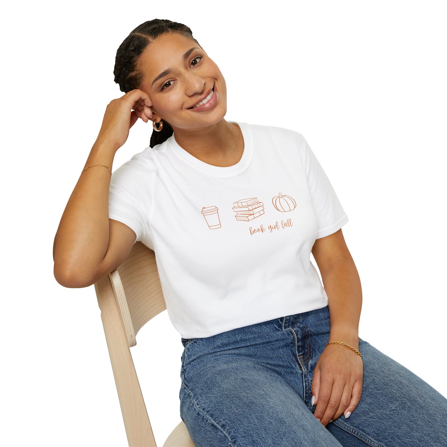 Book Girl Fall - Orange Edition Tee