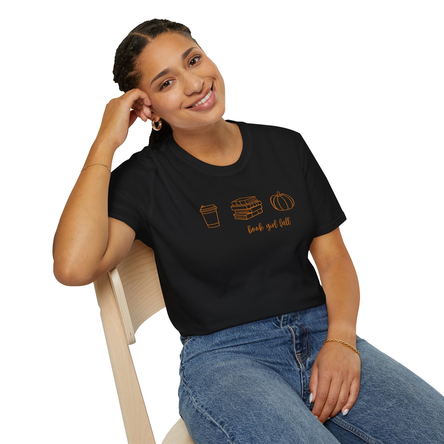 Book Girl Fall - Orange Edition Tee