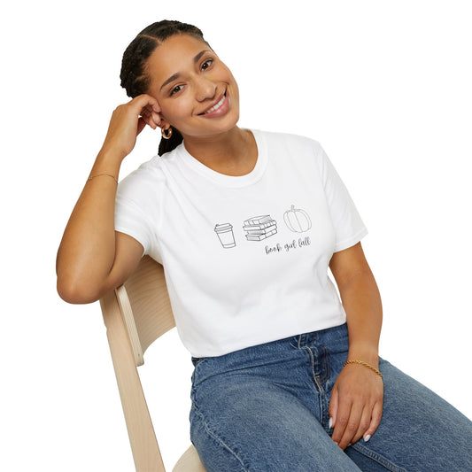 Book Girl Fall Tee