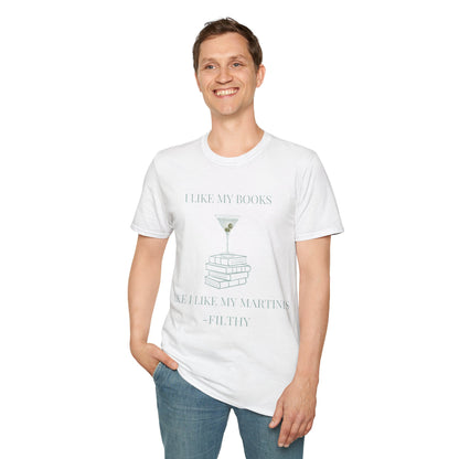 Filthy Books & Dirty Martinis Tee