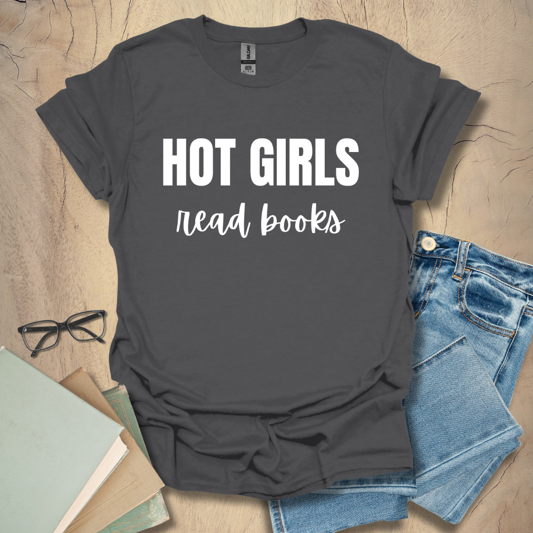 Hot Girls Read Books - Minimalist Tee