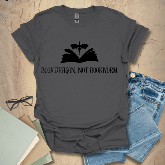 Book Dragon, Not Bookworm Tee