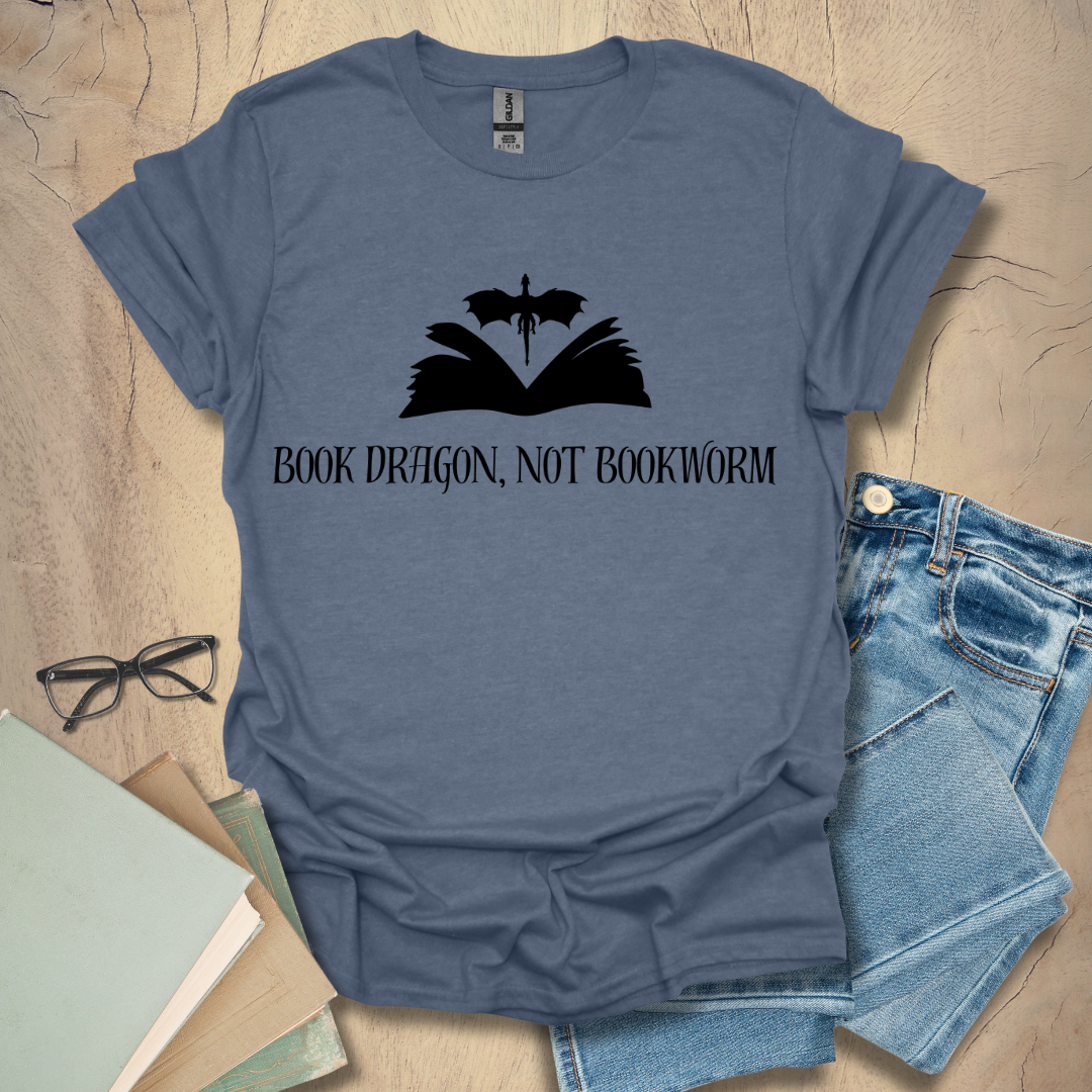 Book Dragon, Not Bookworm Tee
