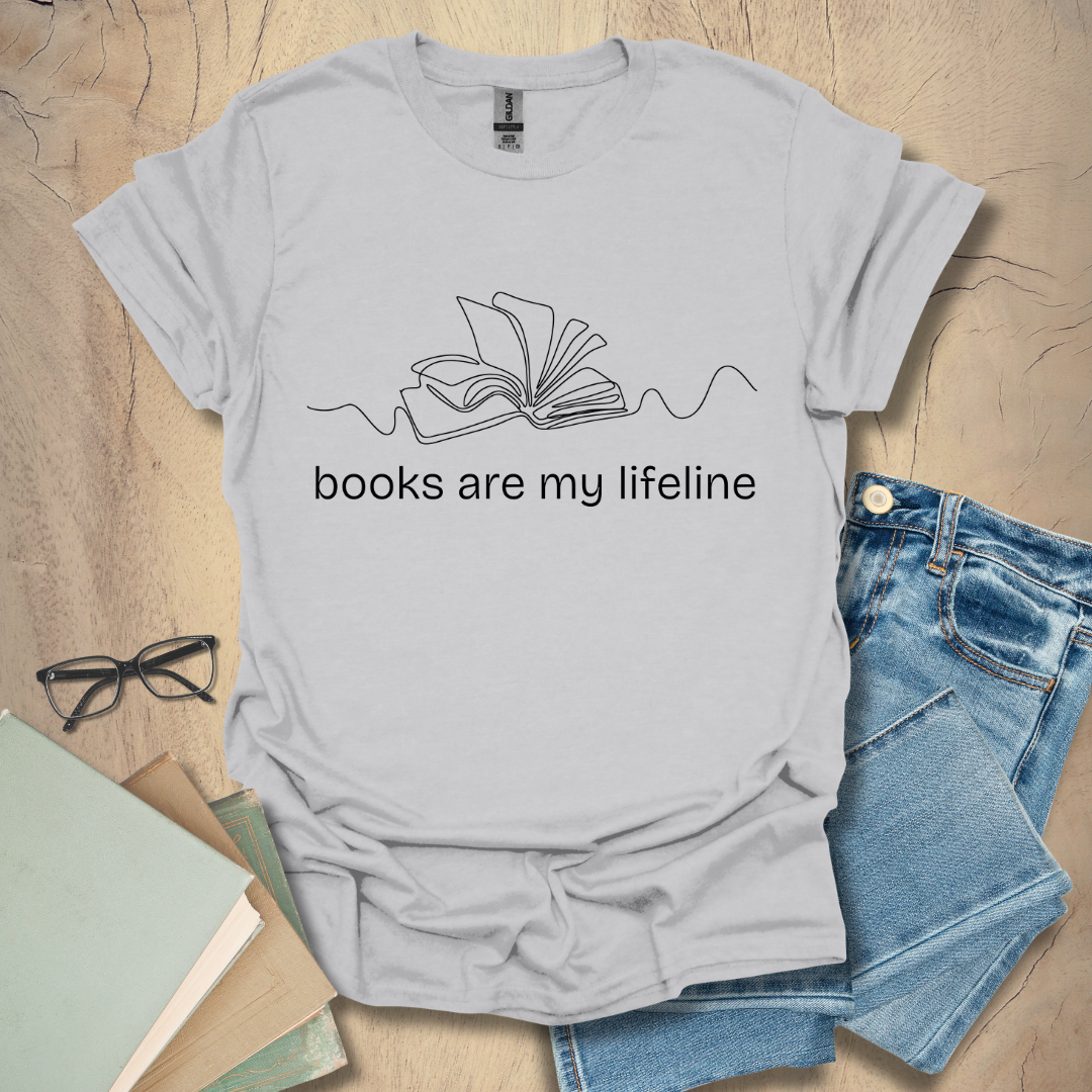Books Are My Lifeline Tee