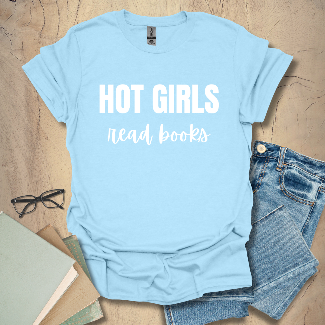Hot Girls Read Books - Minimalist Tee