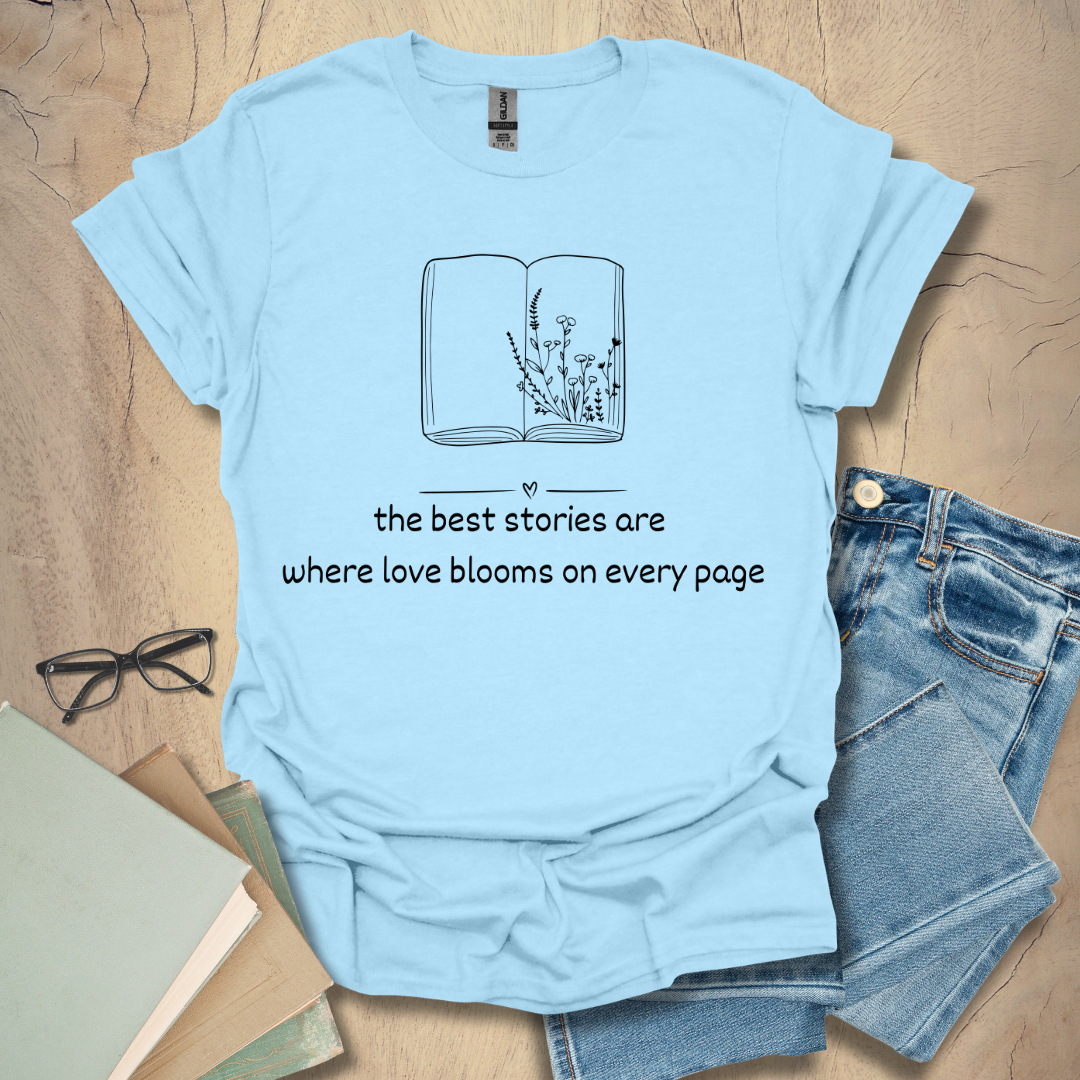 Love Blooms - Bold Bookish Love Tee