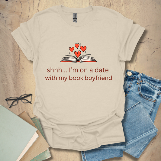 On A Date With My Book BF Tee