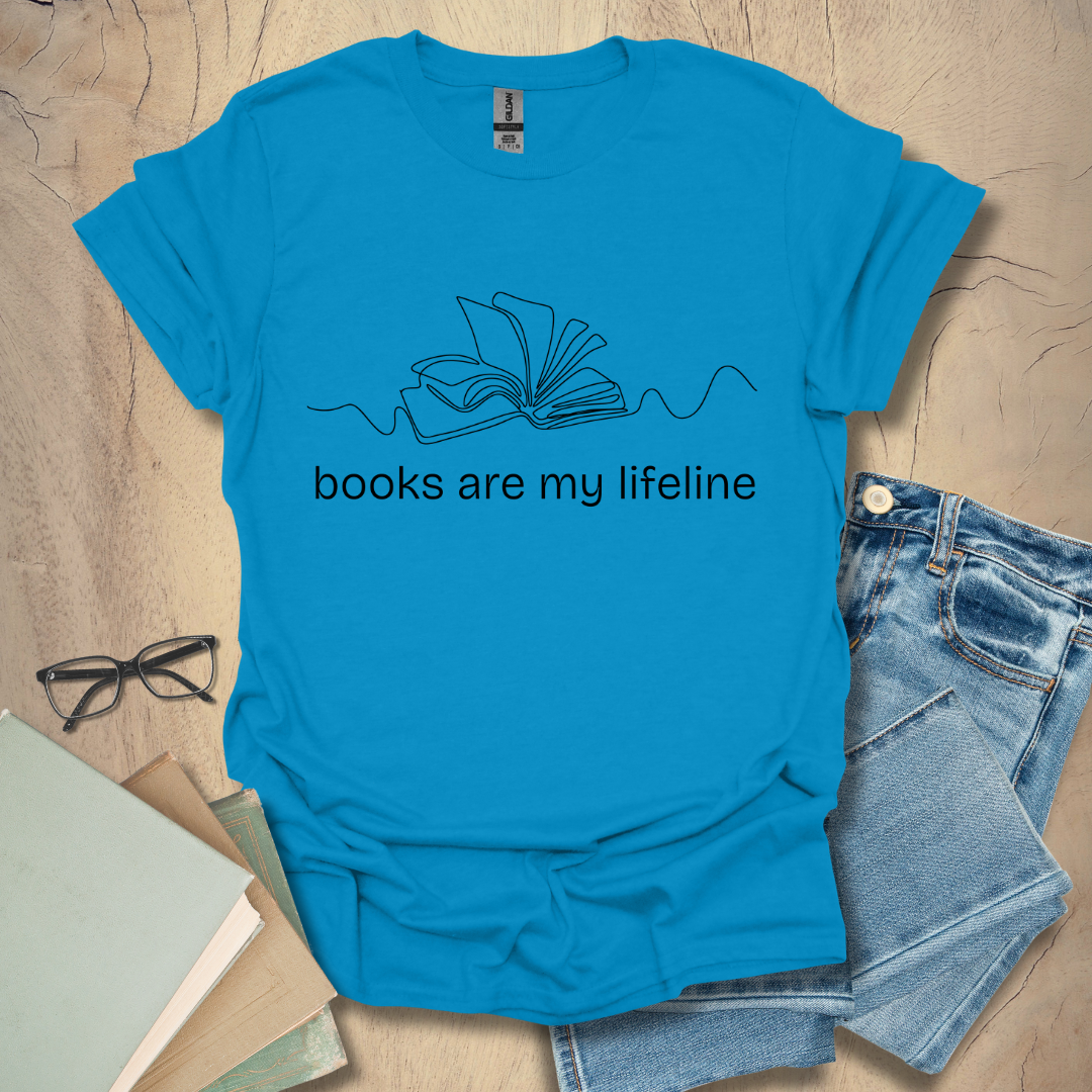 Books Are My Lifeline Tee