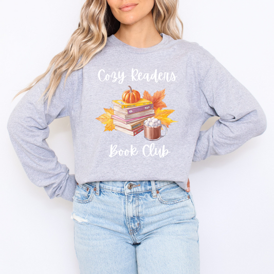 Cozy Readers Book Club Long Sleeve
