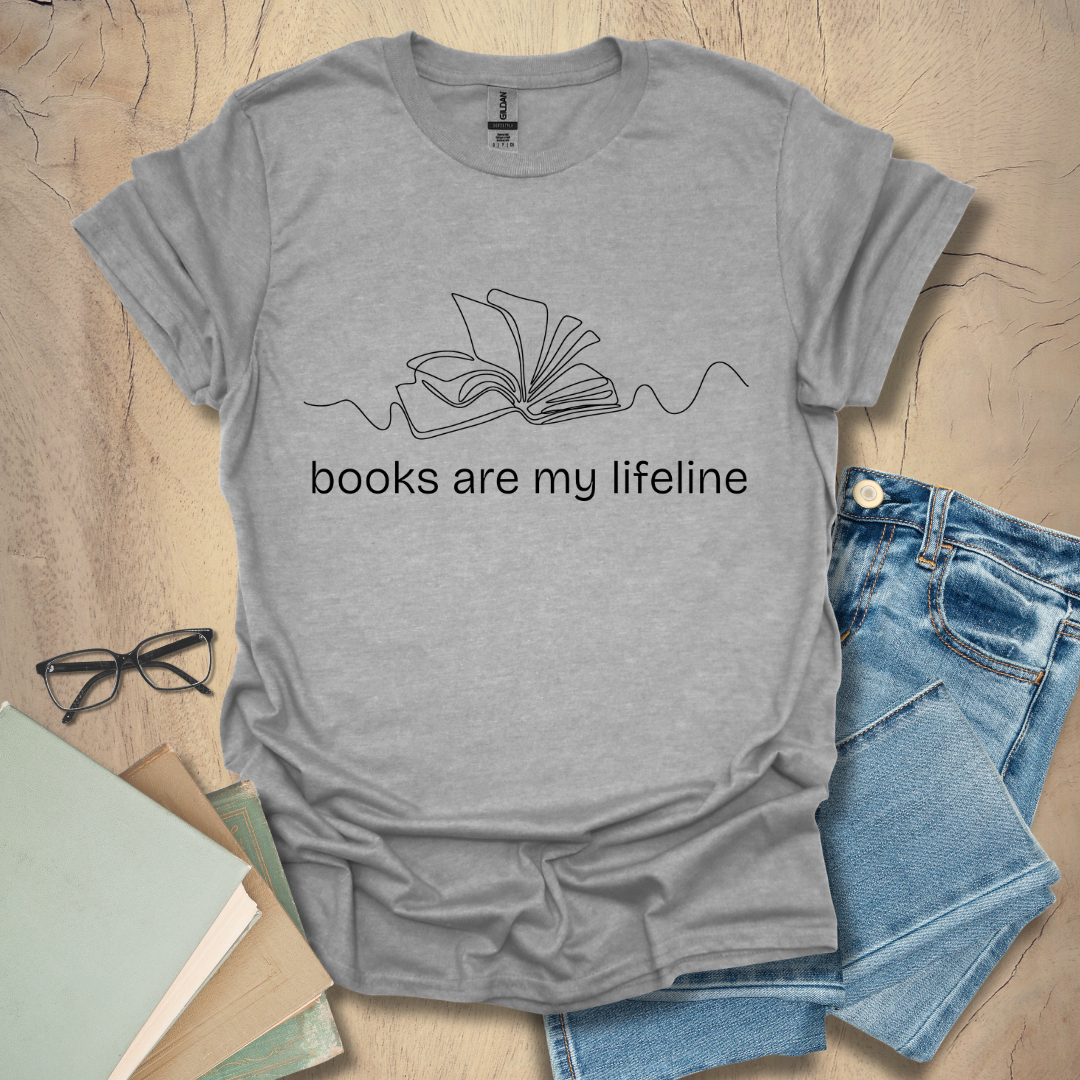 Books Are My Lifeline Tee