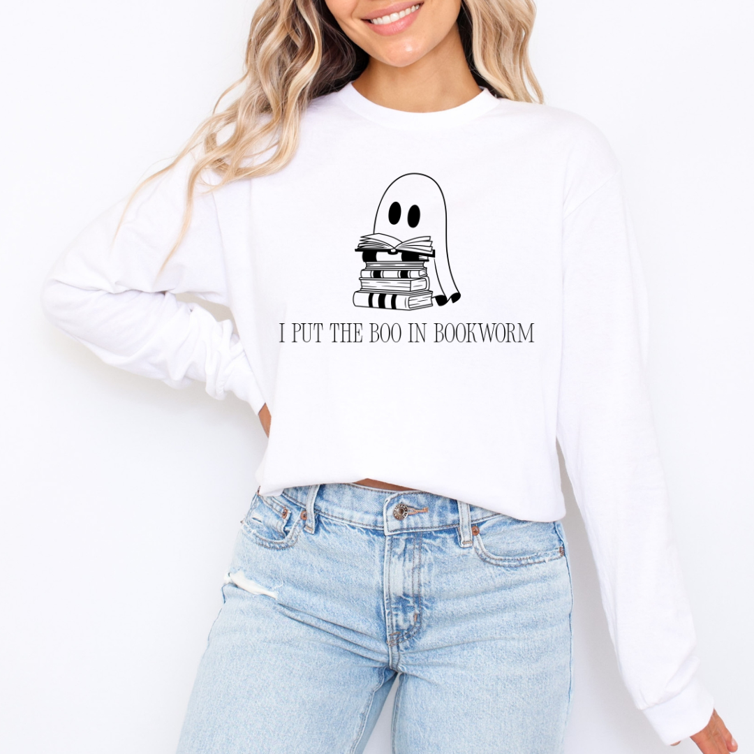 Boo In Bookworm Long Sleeve