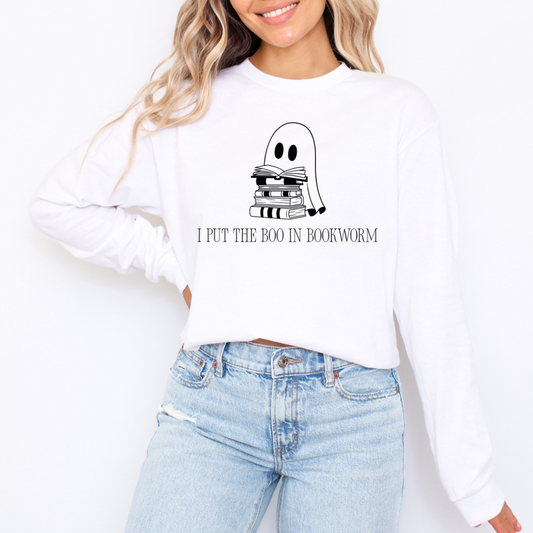 Boo In Bookworm Long Sleeve