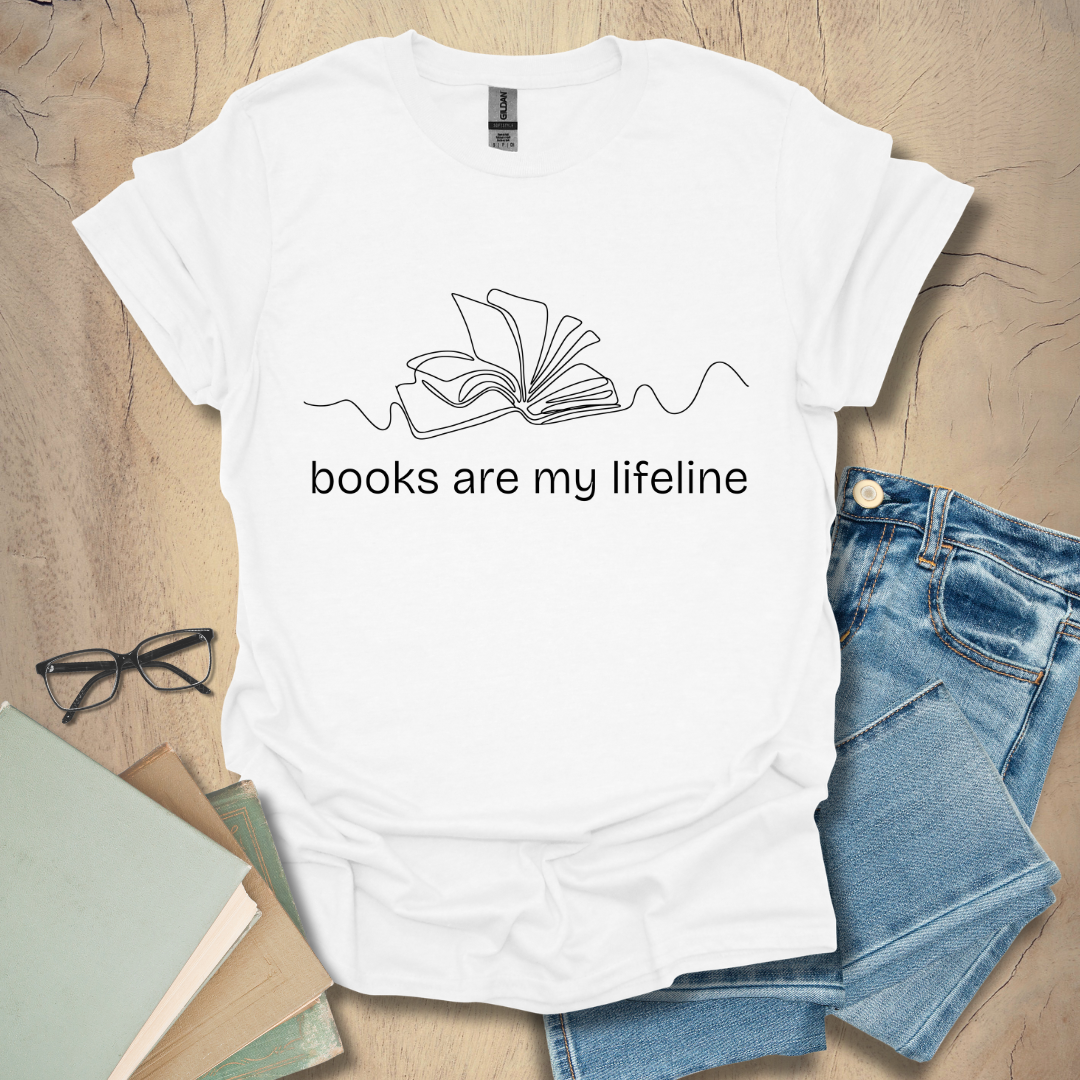 Books Are My Lifeline Tee