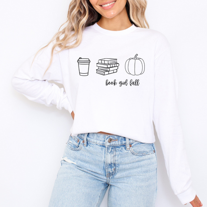 Book Girl Fall Long Sleeve