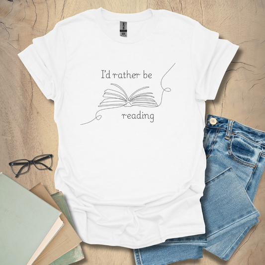 I'd Rather Be Reading - Minimalist Tee